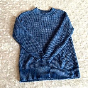 XS comfy basic blue knit sweater